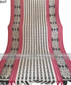 Tenun Ikat Motif Maluku Putih Pink A1164IF