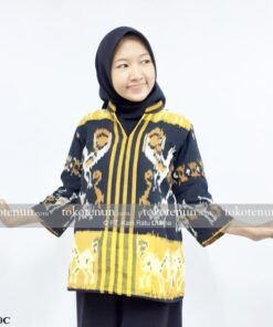 Blouse Tenun Ikat Warna Kuning