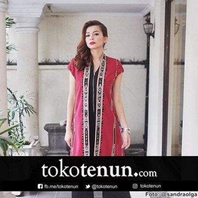 model baju kain tenun tanimbar