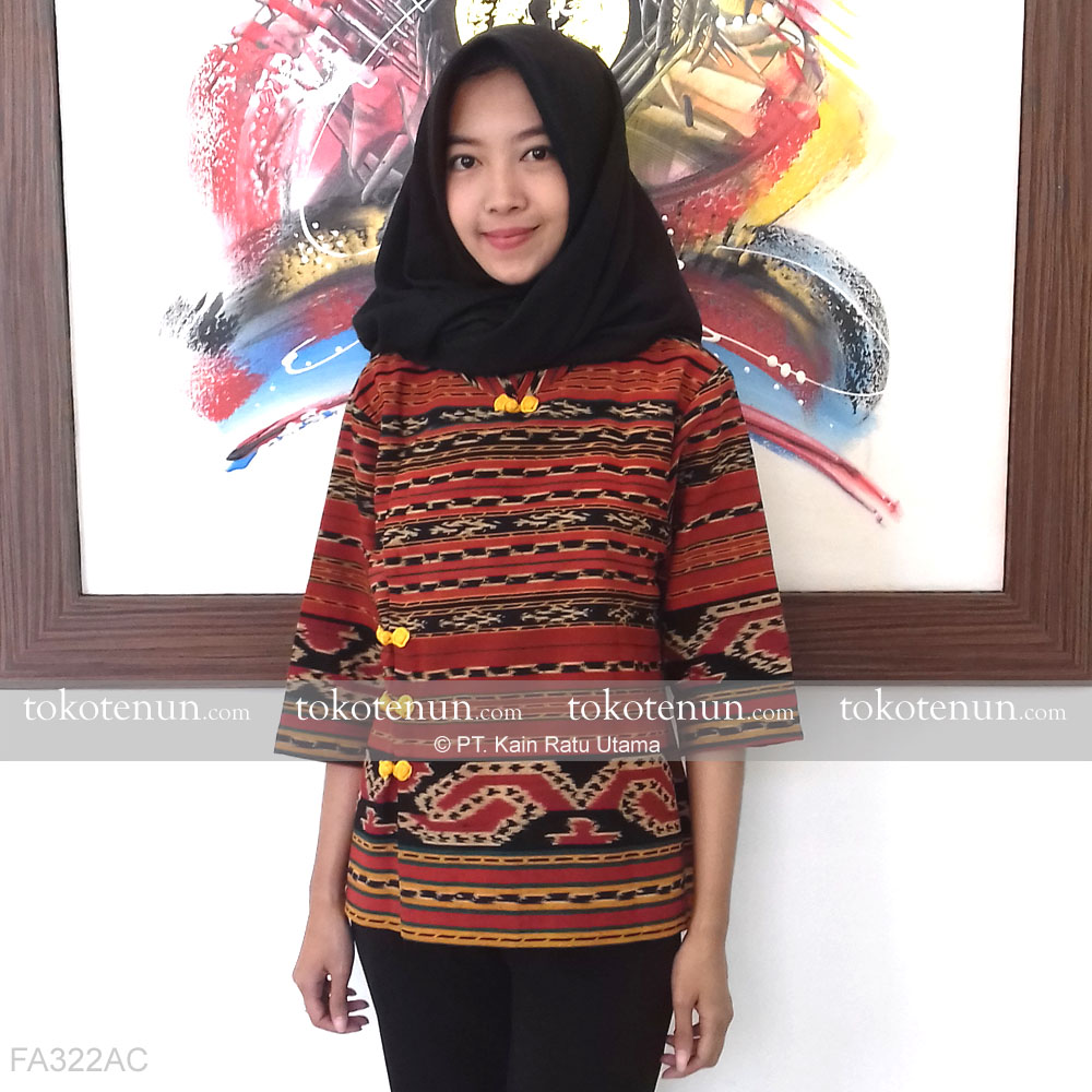 Baju Cheongsam Wanita Bahan Batik Tenun TOKOTENUNcom
