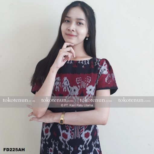 Jual Dress Tenun Sumba Rumbai FD225AH | Tokotenun.com