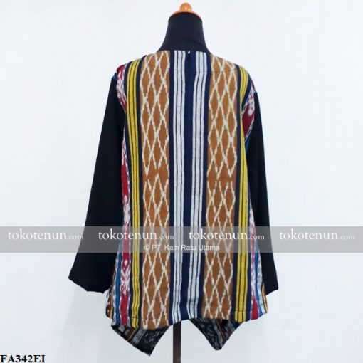 Jual Blouse Tenun Kombinasi Polos FA342EI