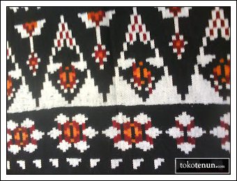 Gambar Motif Lafa Langgak Tenun Rote