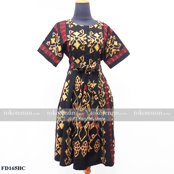 Flare Dress Wanita Tenun NTT
