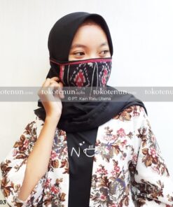 masker kain tenun tisu