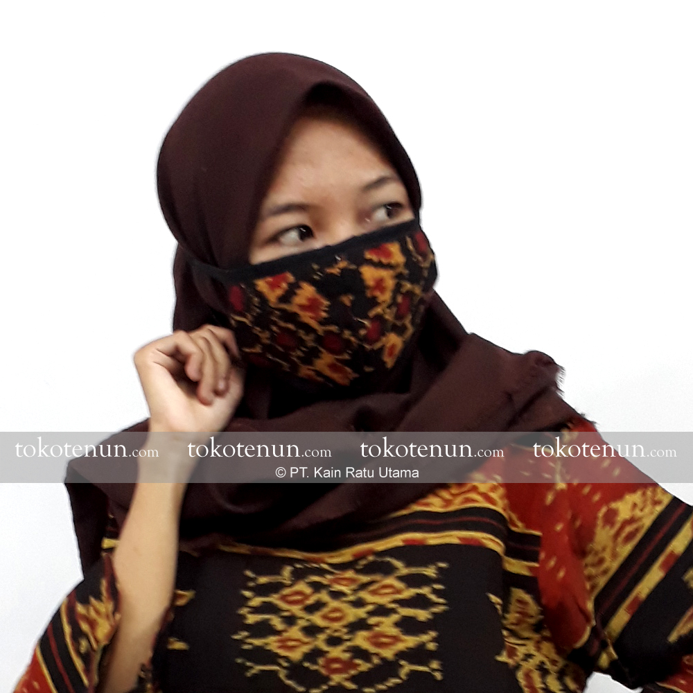gratis masker kain tenun ikat