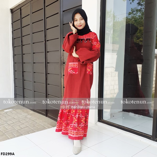 long dress tenun