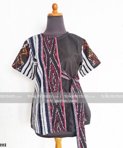 jual baju tenun wanita kombinasi