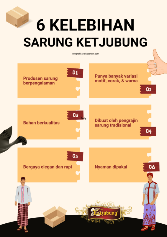 infografik kelebihan sarung ketjubung