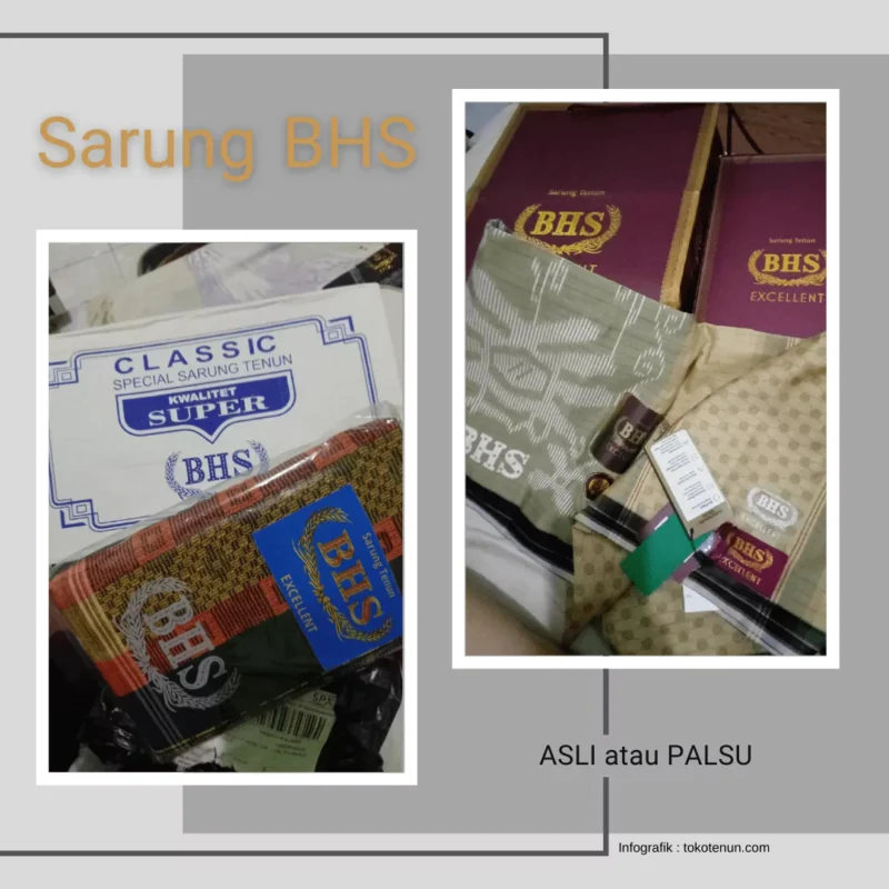 sarung BHS apli atau palsu