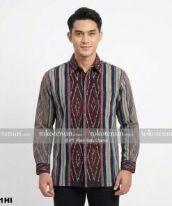 Kemeja Tenun Pria Lengan Panjang G241HI