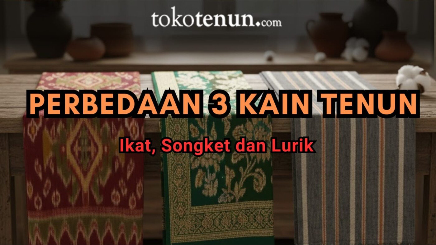 perbedaan kain tenun ikat, songket dan lurik