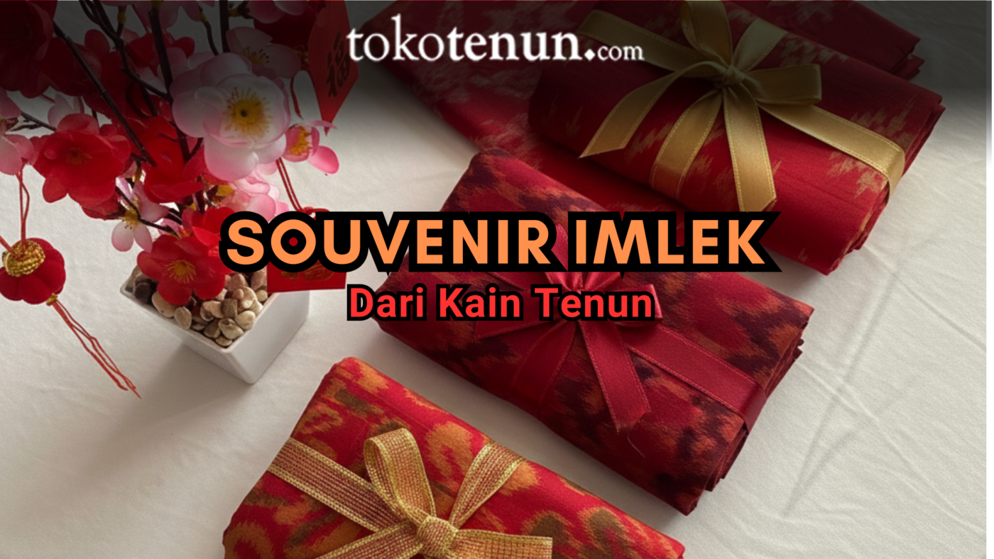 souvenir imlek dari kain tenun