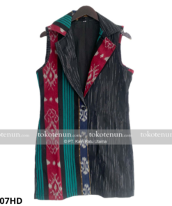 Vest Outer Tenun Mix Gerimis FE407HD