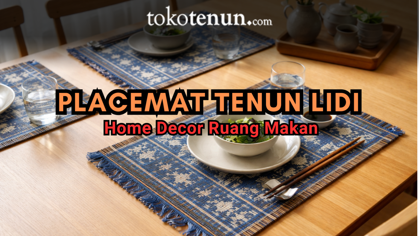 placemat tenun lidi