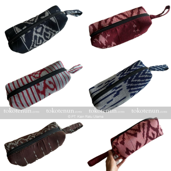 Pouch Tenun Ikat Asli Serbaguna