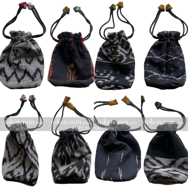 Pouch Tenun Tempat Tumbler dan Gelas