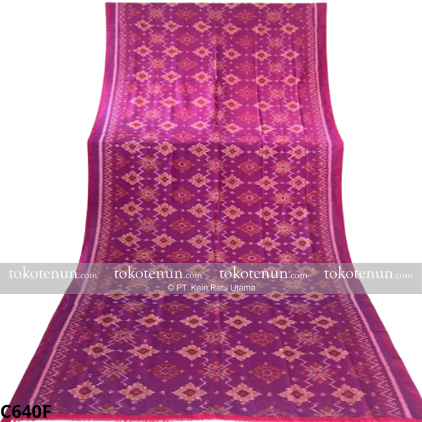 Kain Tenun CSM Geometris Pink C640F