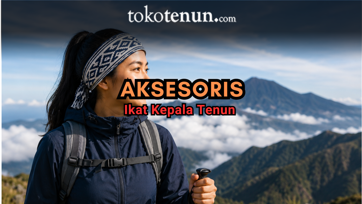 aksesoris ikat kepala tenun