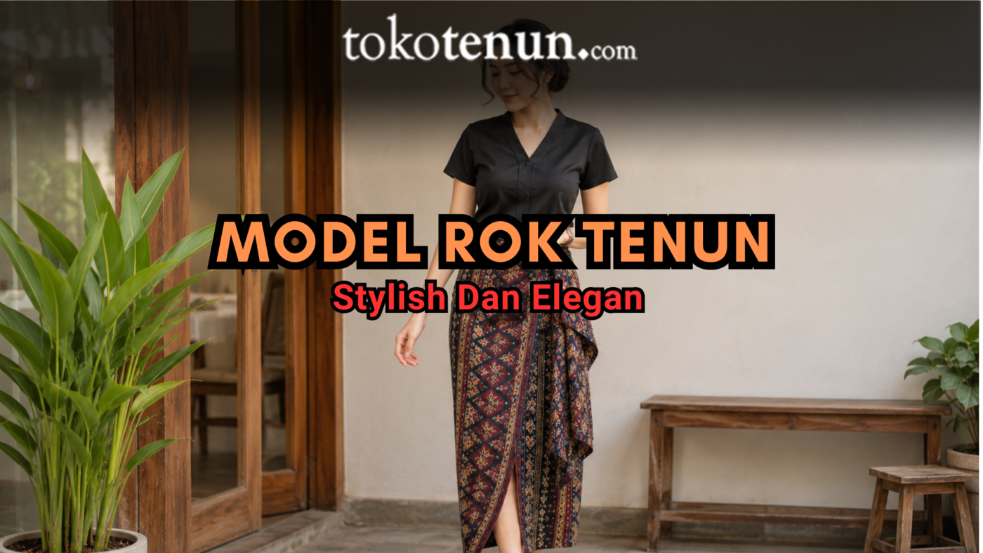 rok dari kain tenun