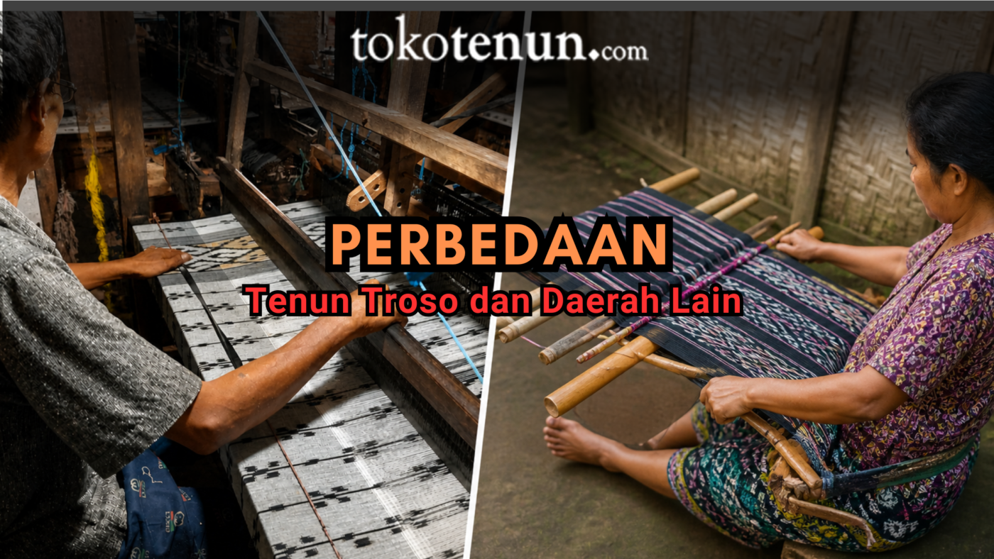 perbedaan tenun troso dan daerah lain