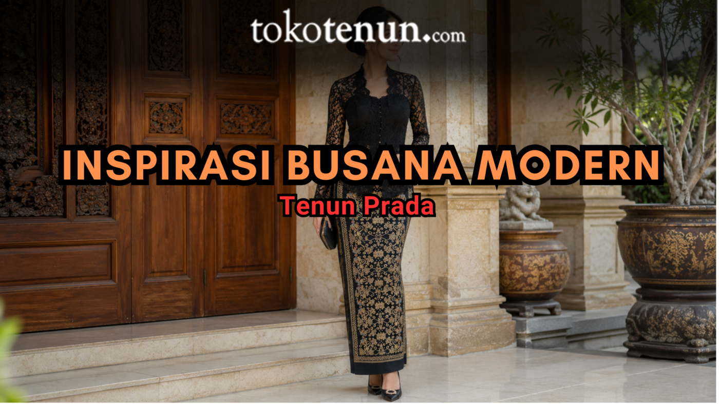 busana modern pakai kain tenun