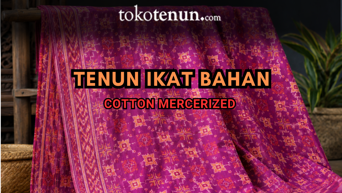 tenun bahan katun mercerized