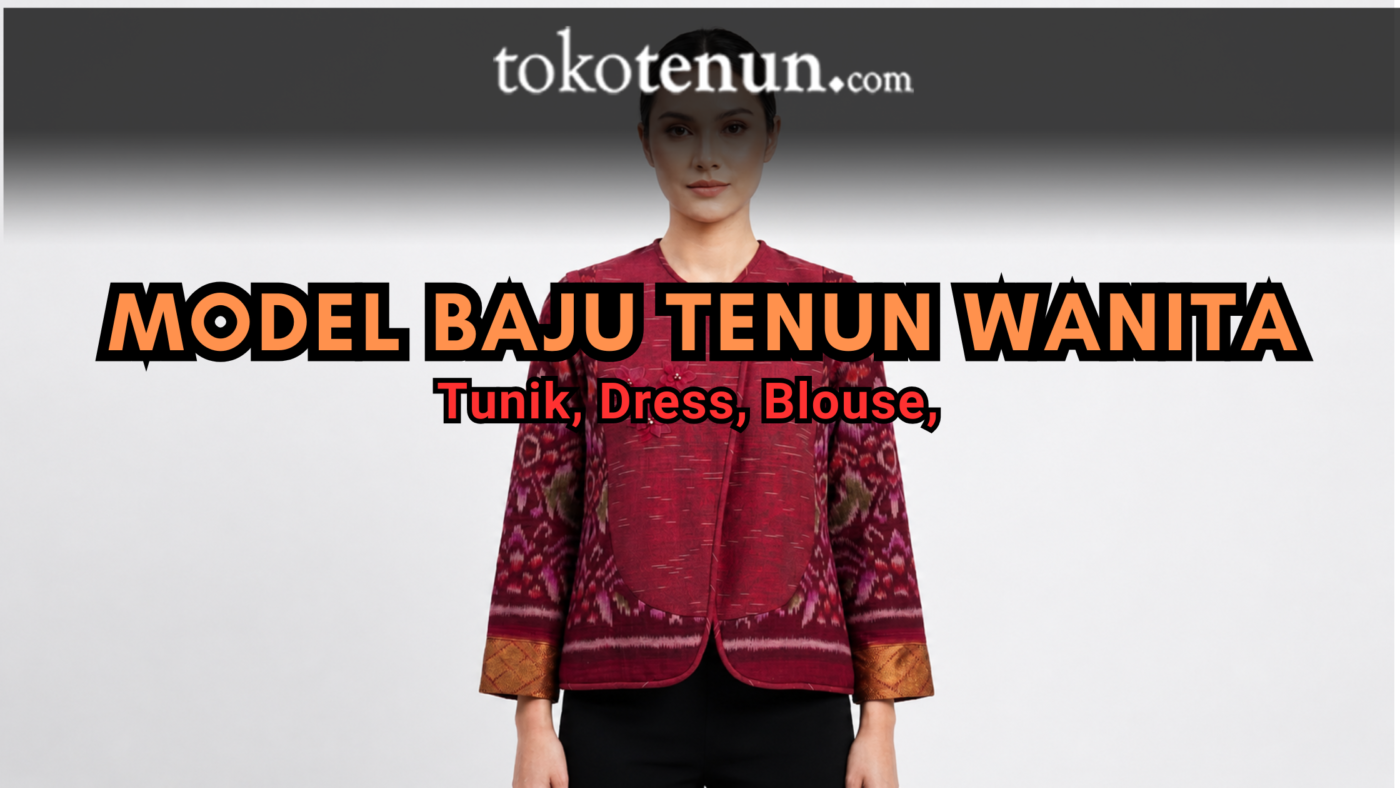 model baju tenun wanita