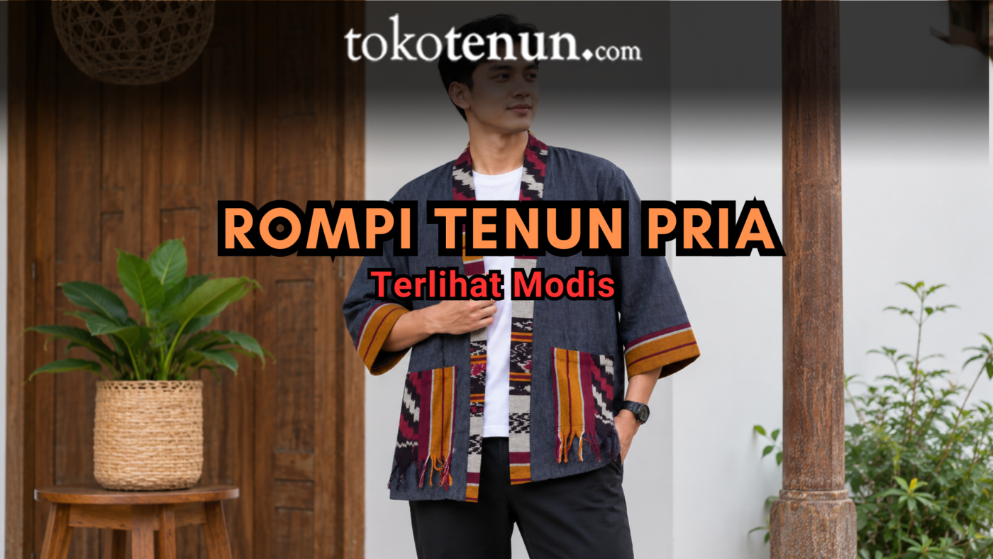 rompi tenun pria