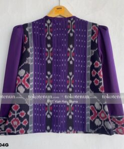 ekar Blouse Tenun Tampak Belakang
