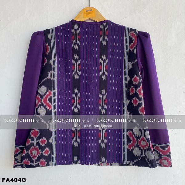 ekar Blouse Tenun Tampak Belakang