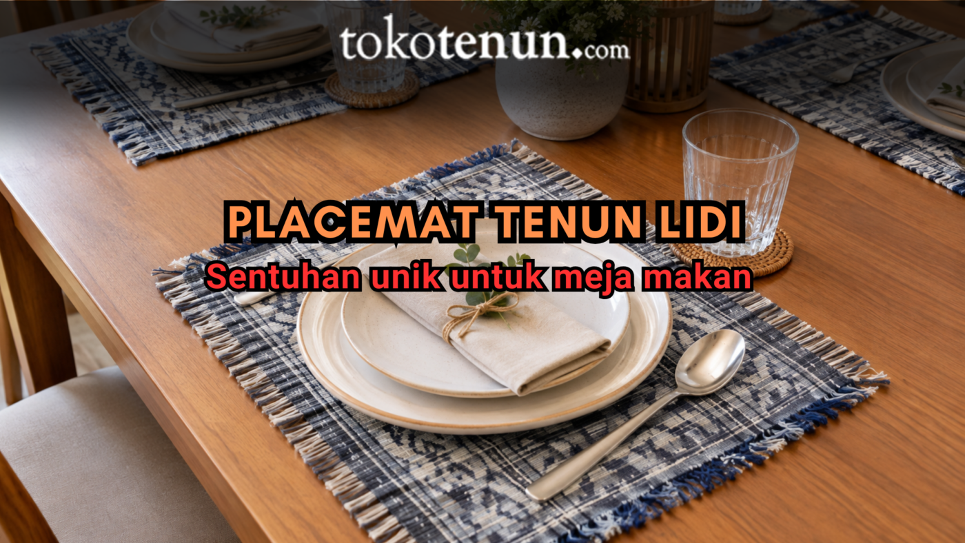 placemat tenun lidi