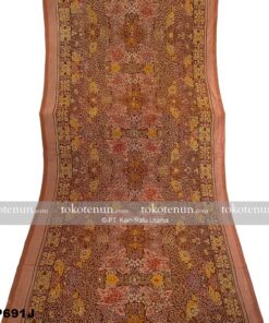 Tenun Ikat Prada Gold Coklat CTP691J