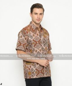 Kemeja Tenun Lengan Pendek G249J